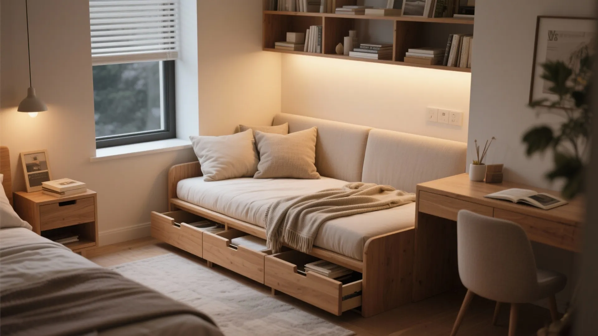 Convertible daybed setup