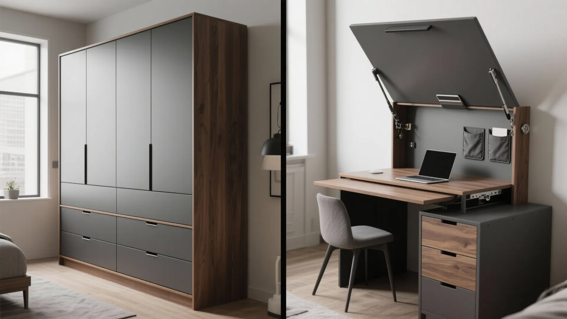 Convertible Dresser-Desk Hybrid