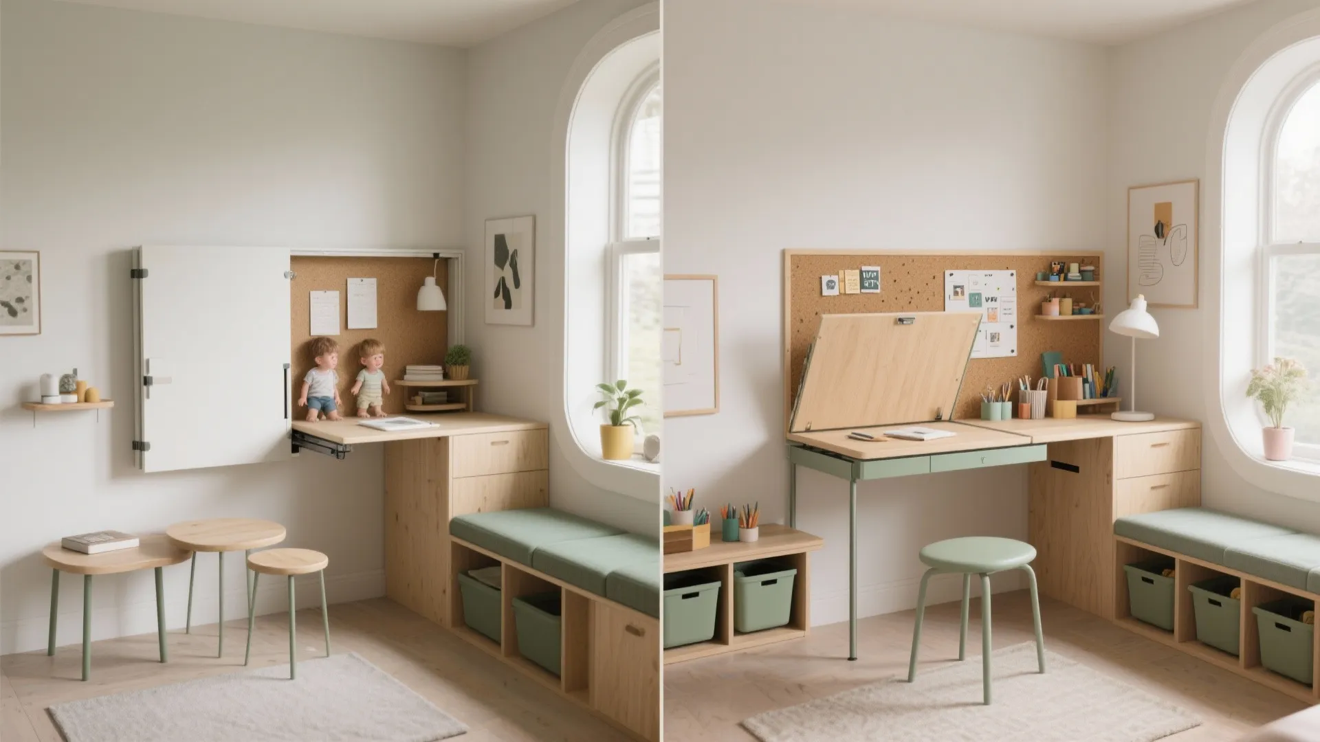 Convertible Furniture for Multi-Use Learning