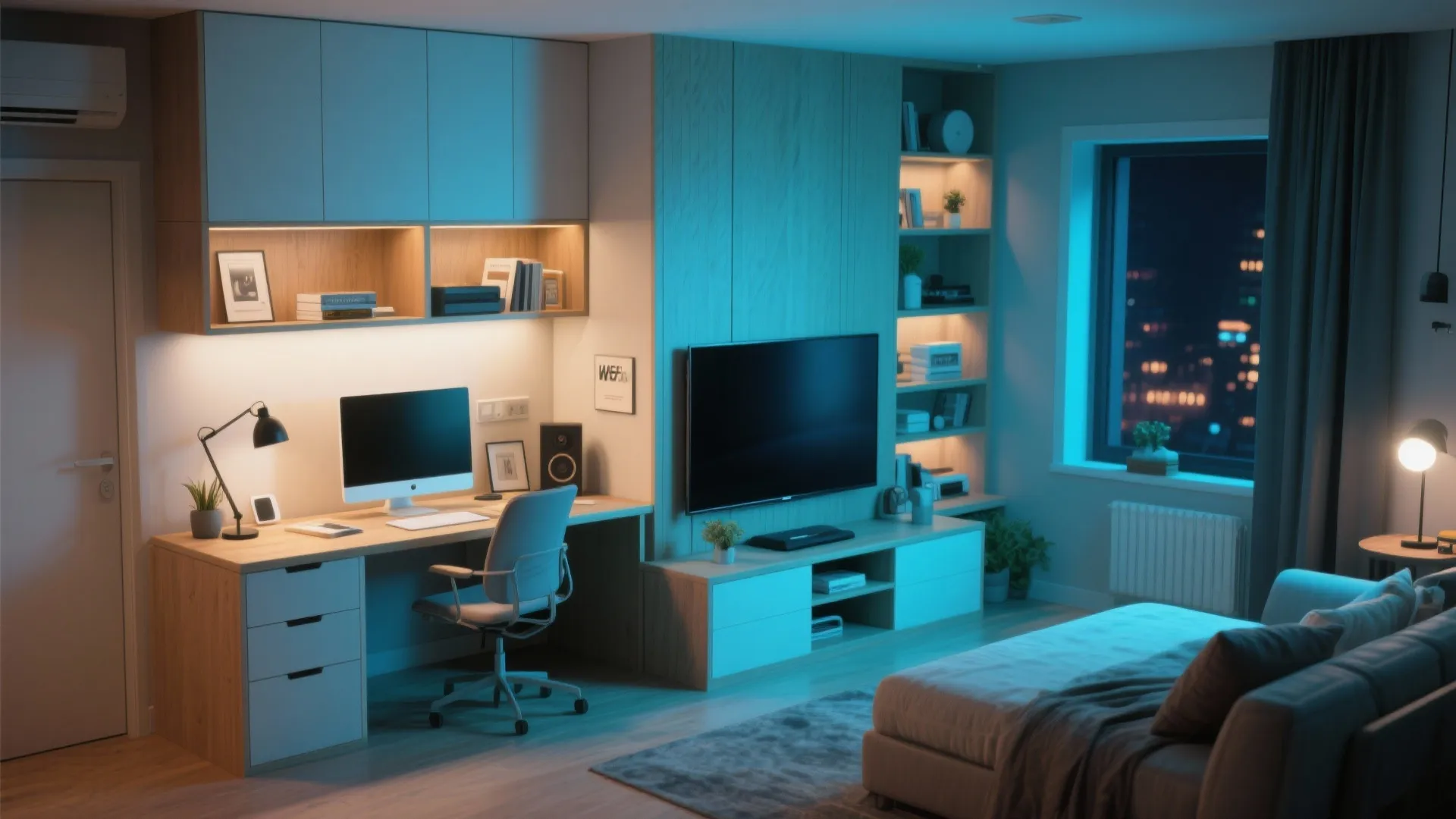 Convertible Desk-TV Cabinet