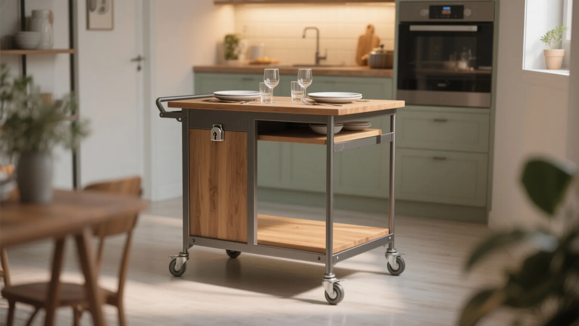 Idea 4: Convertible Dining Cart
