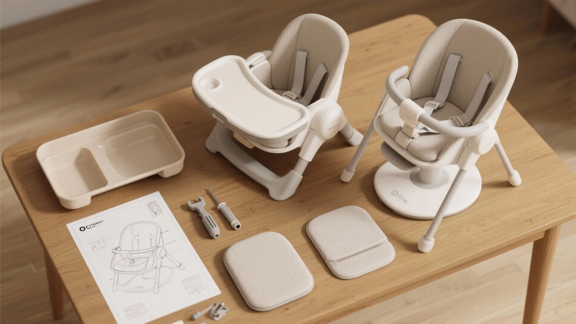 2. Convertible high chair that grows with the child