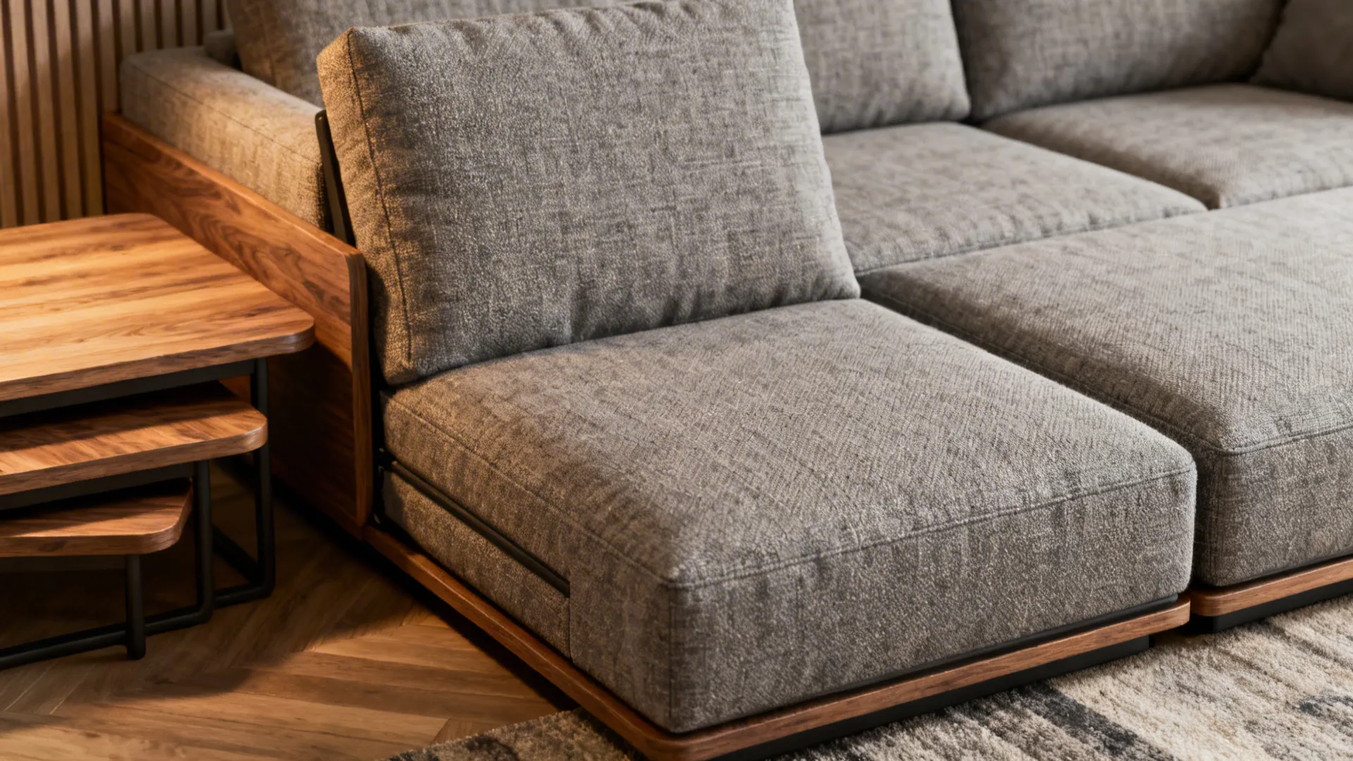 2. Convertible Furniture: Sofa Beds and Nesting Tables