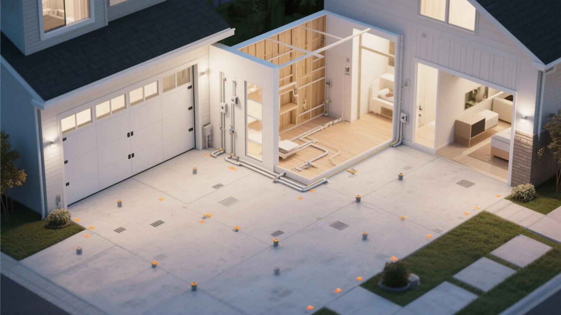 3. Convertible garage: flexible footprint for evolving needs