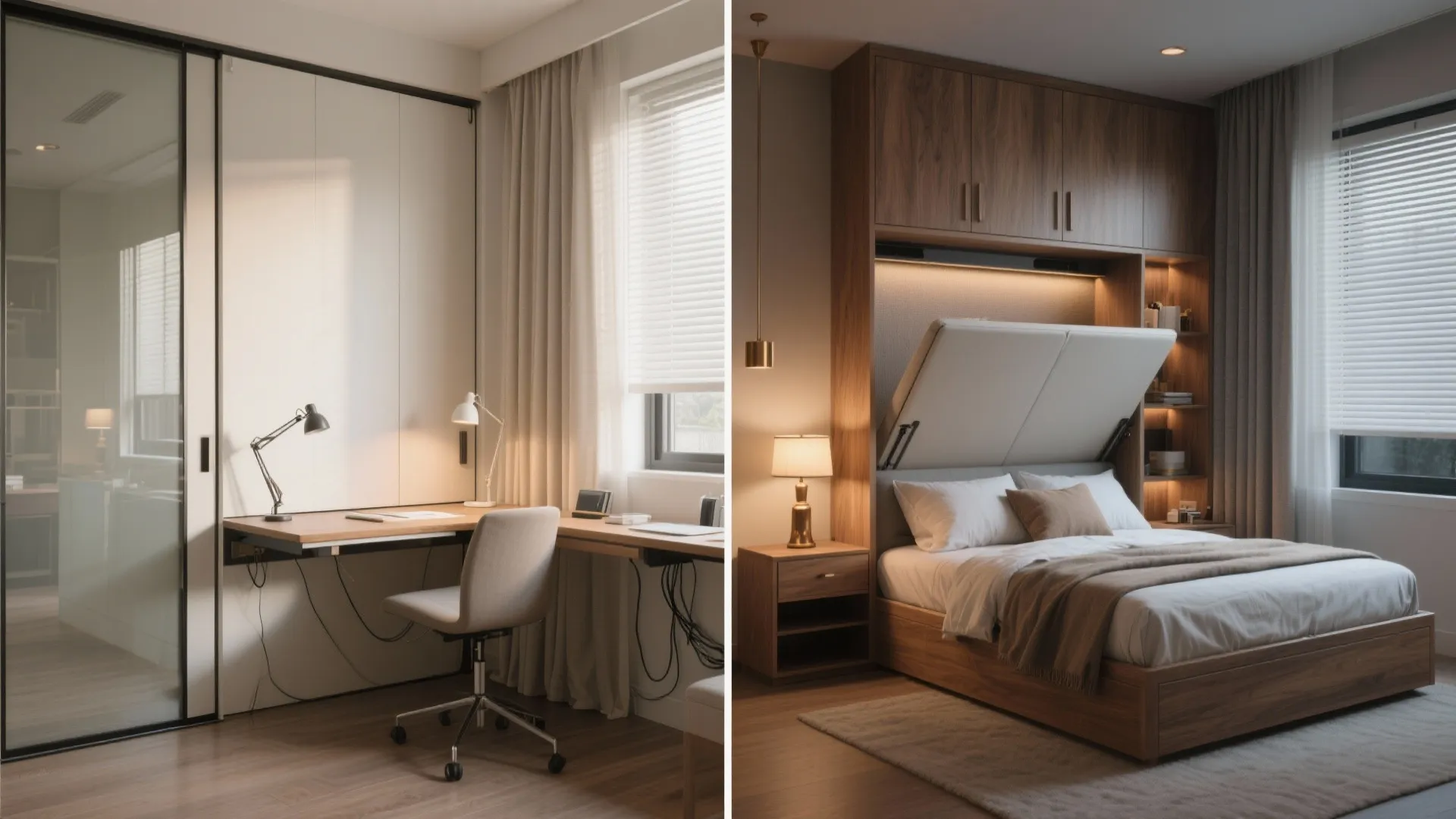 Convertible third bedroom: study by day, guest room by night