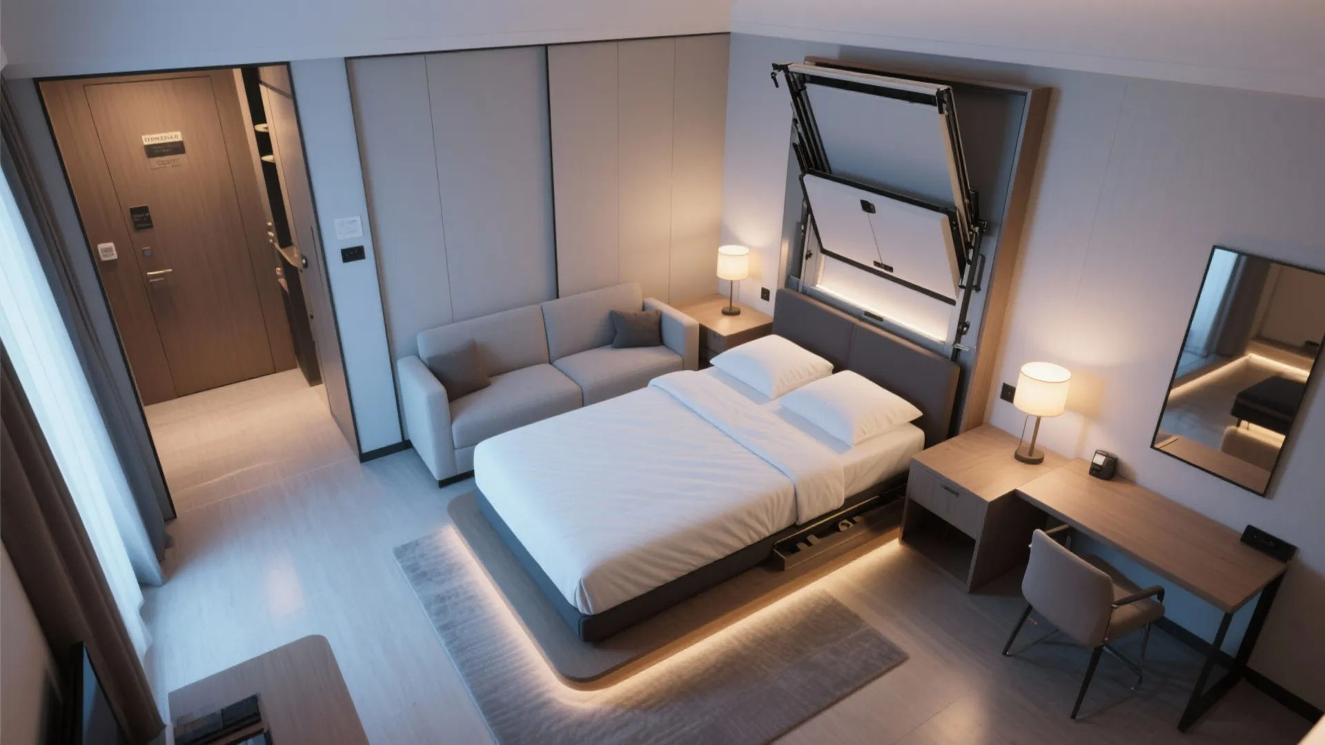 3. Convertible Living Areas for Extra Guests