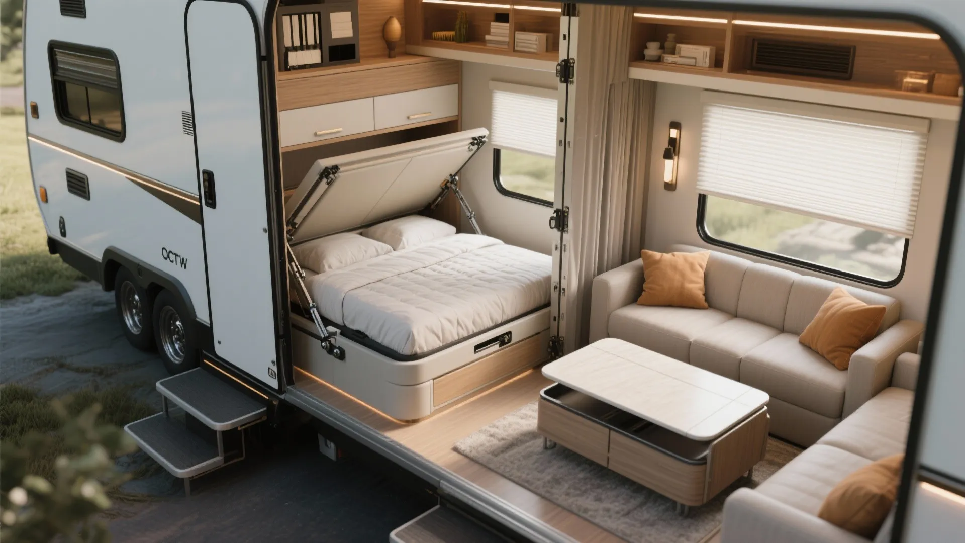 2. Convertible Living Bed Systems