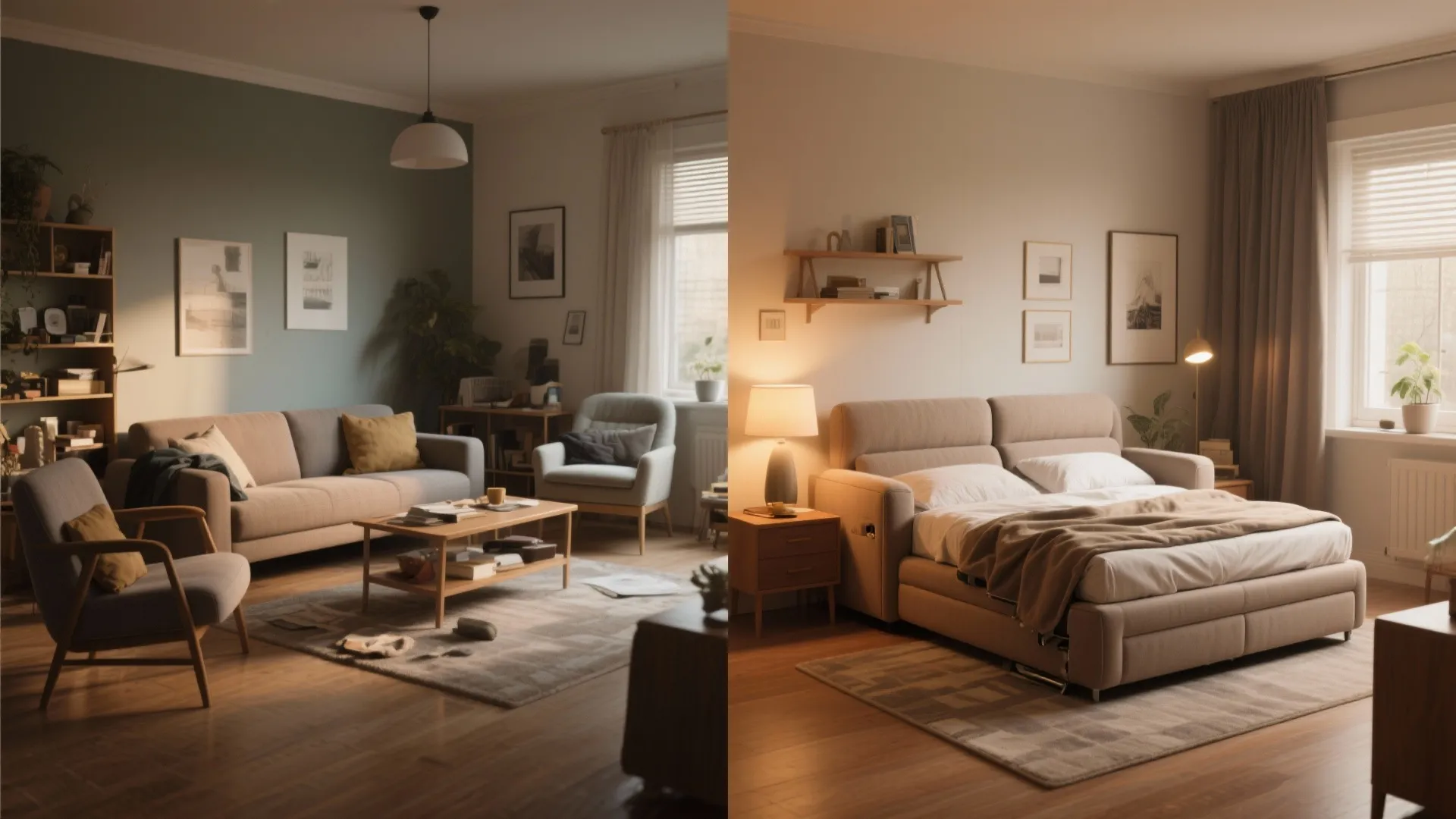 5. Consider convertible recliner-sofas or compact reclining loveseats