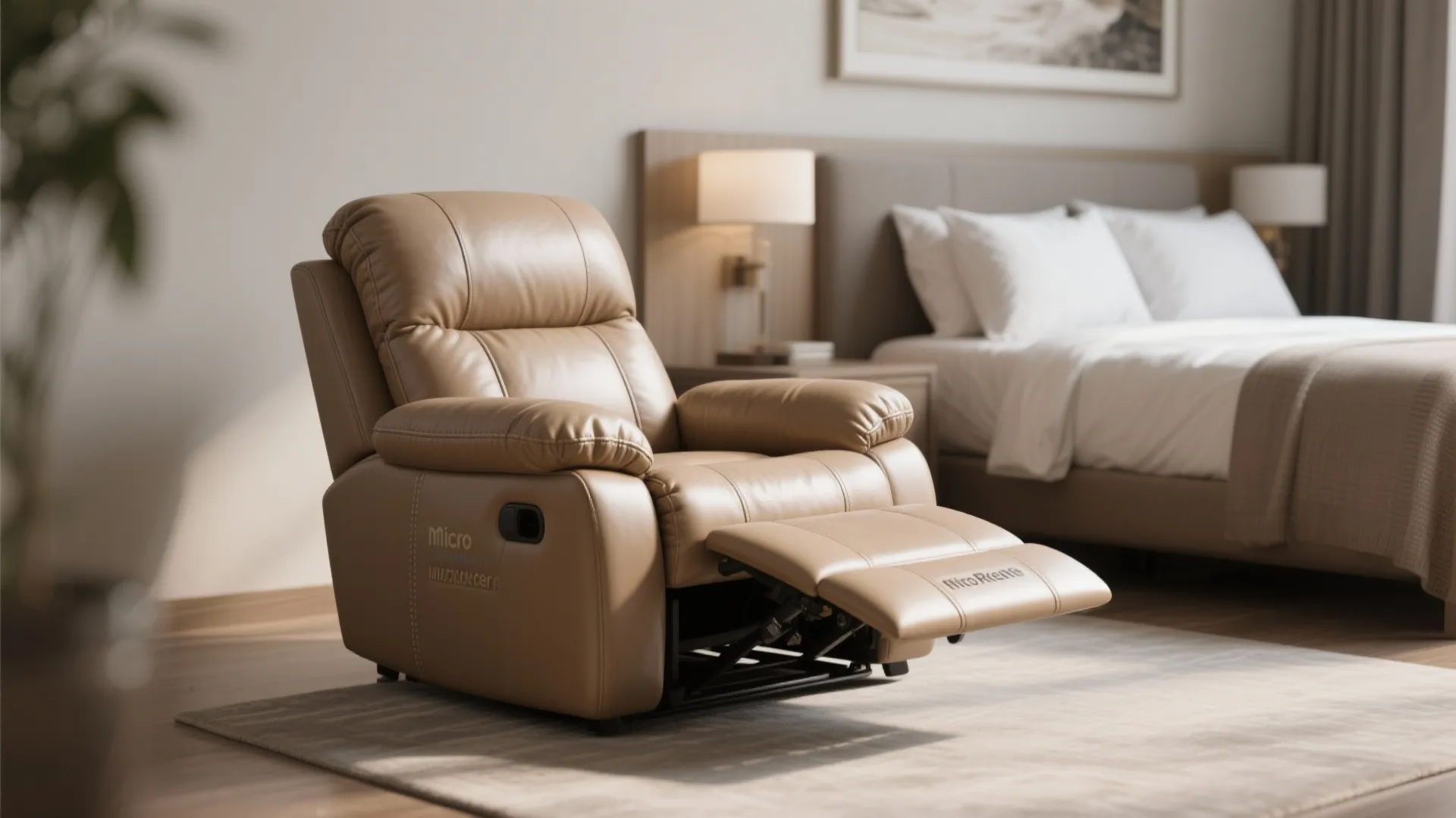5. Convertible micro-recliner sofa chair