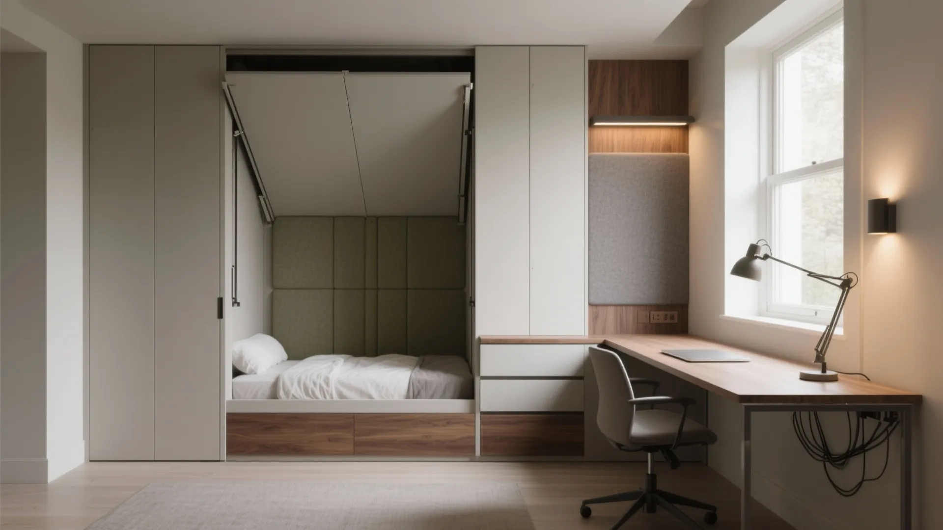 A convertible home office/guest room that earns its keep