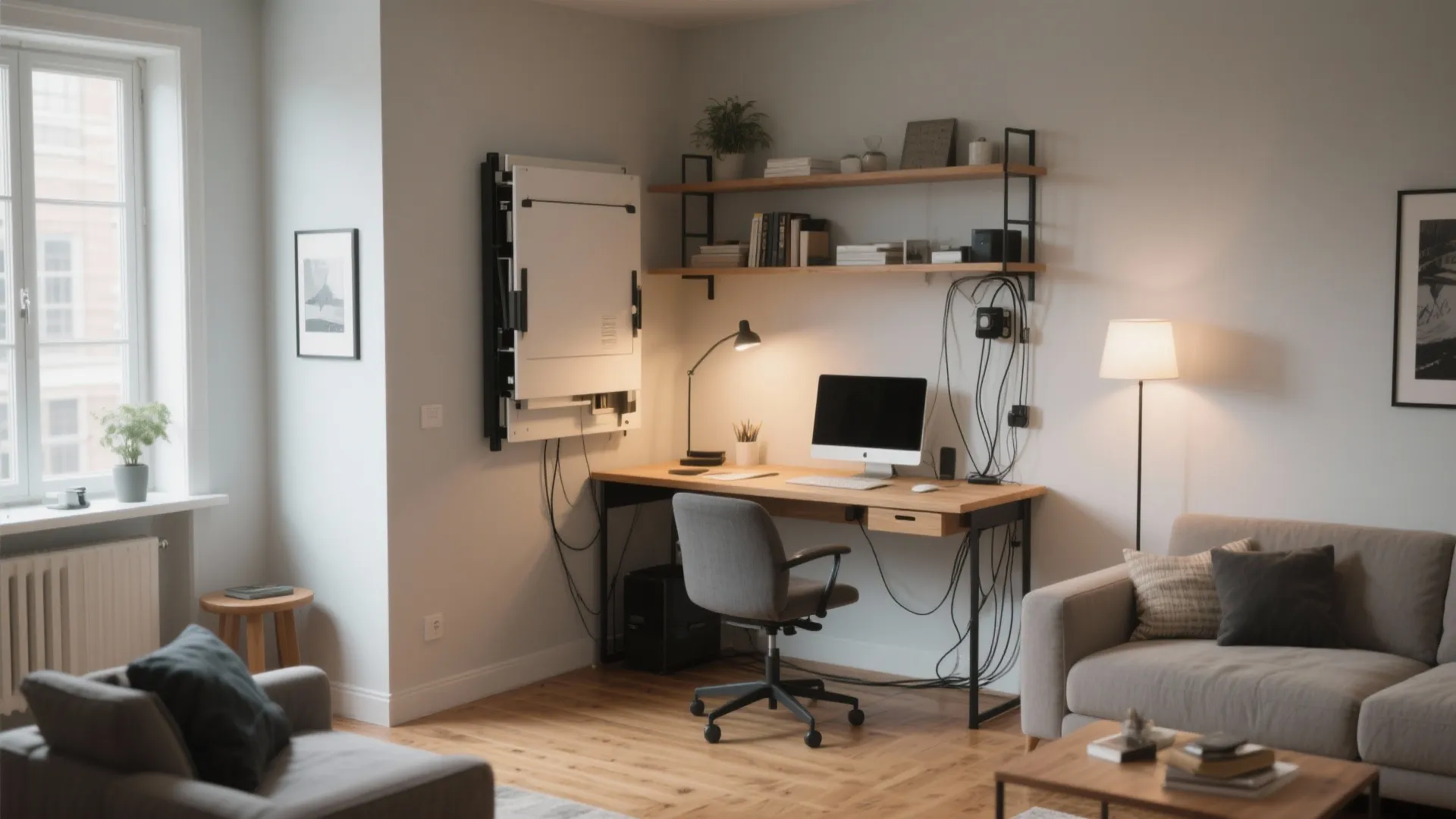 Convertible home office nook