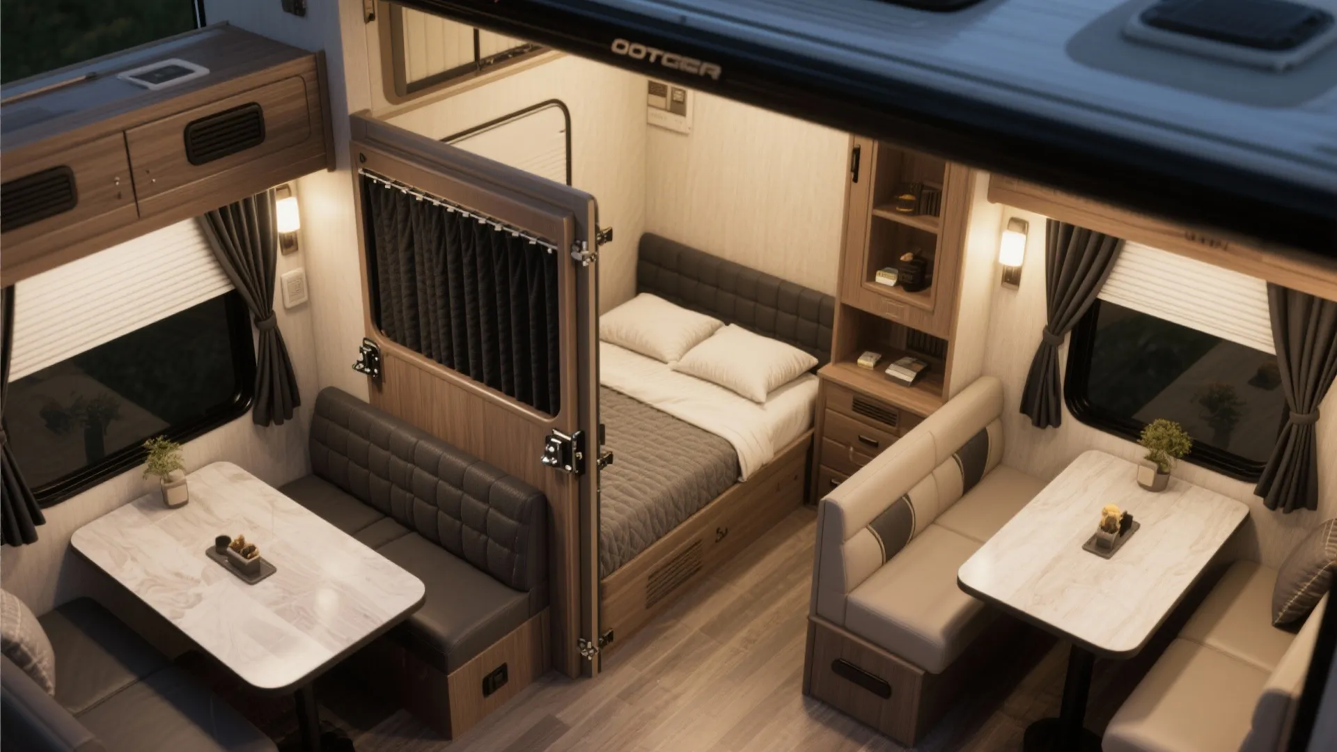 4. Convertible Living-to-Bedroom Partition