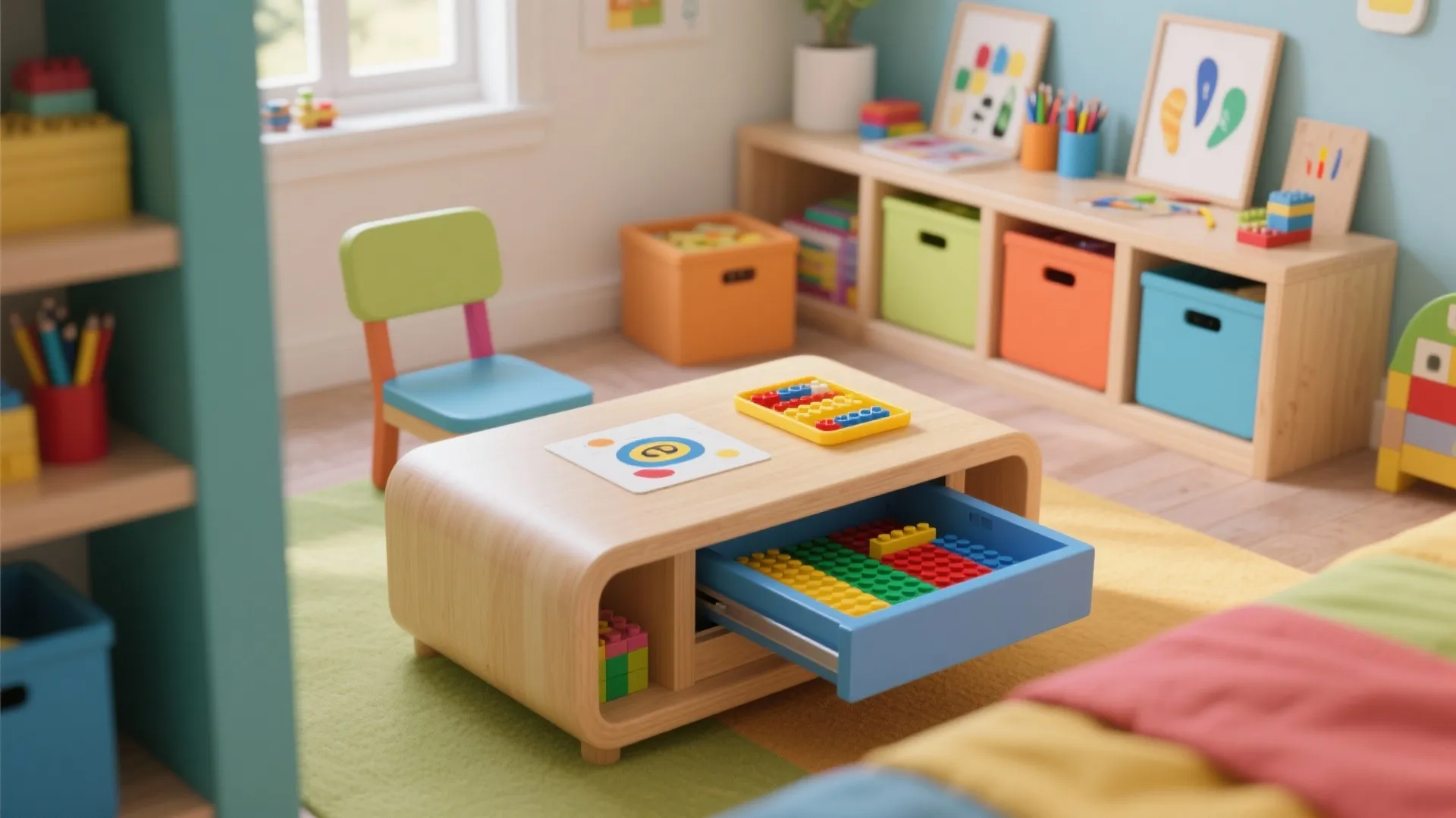 Convertible study & play table