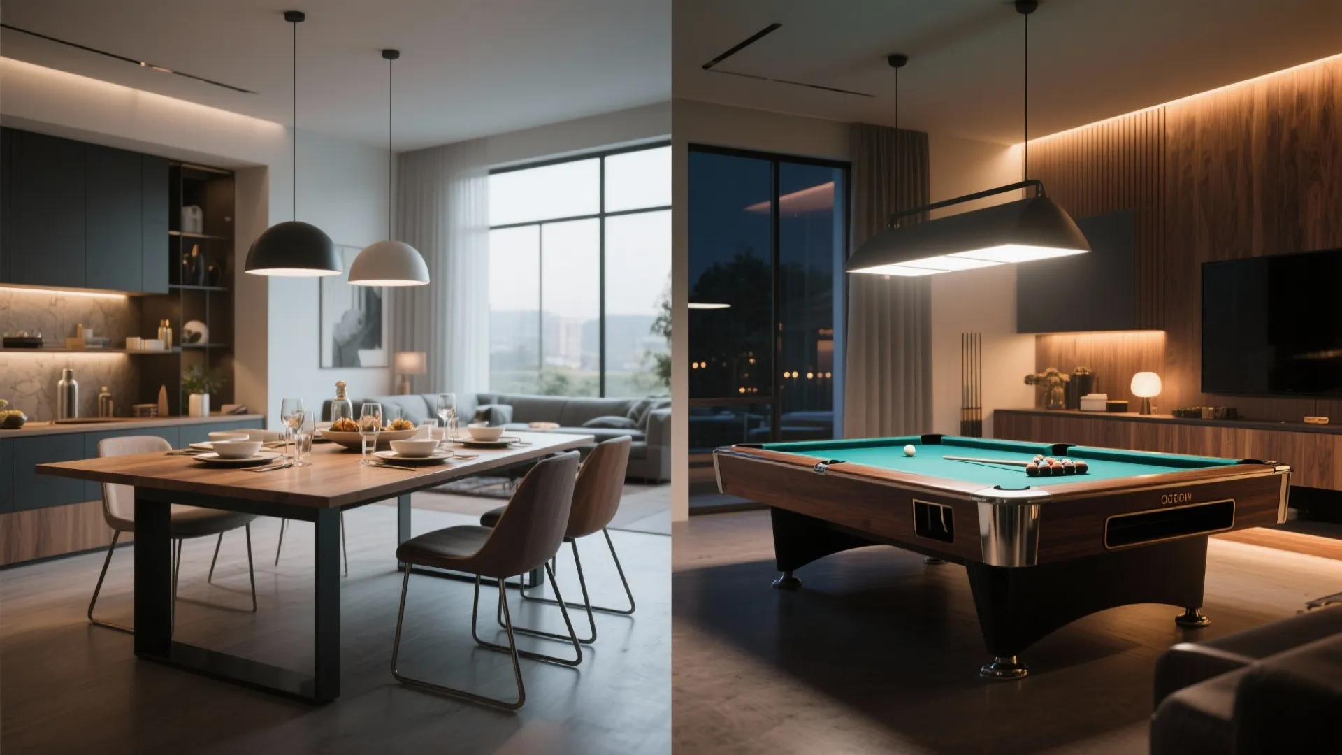 Convertible Dining-Pool Table Combo