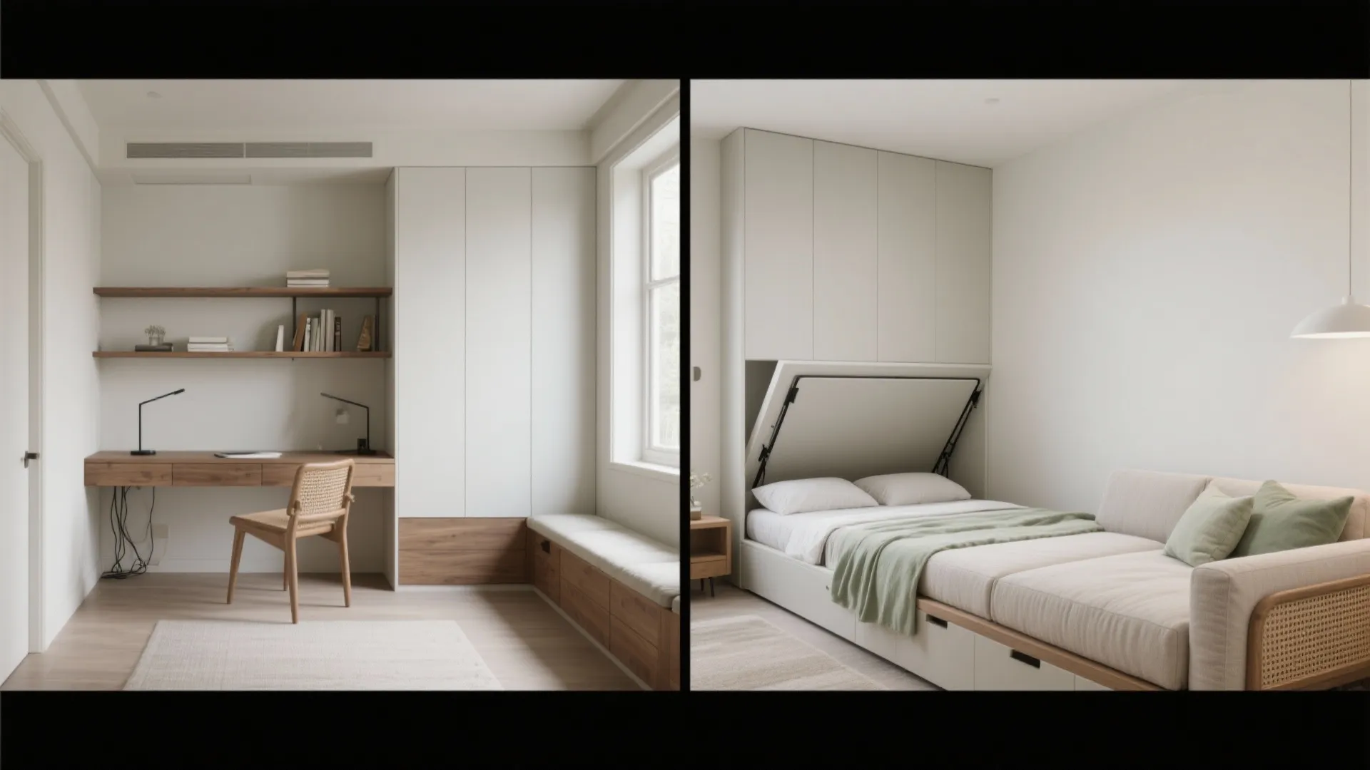 5) Convertible furniture to unlock the second bedroom