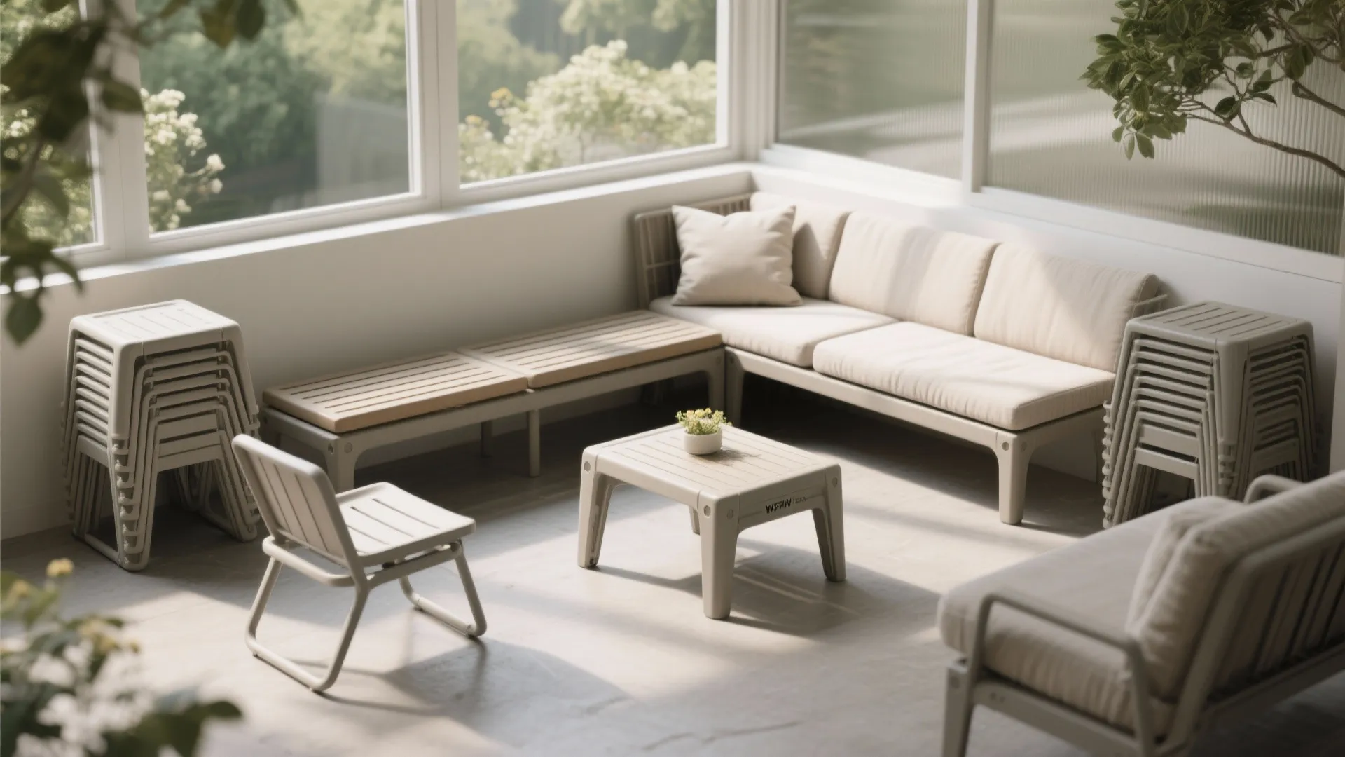 1. Convertible Lightweight Seating