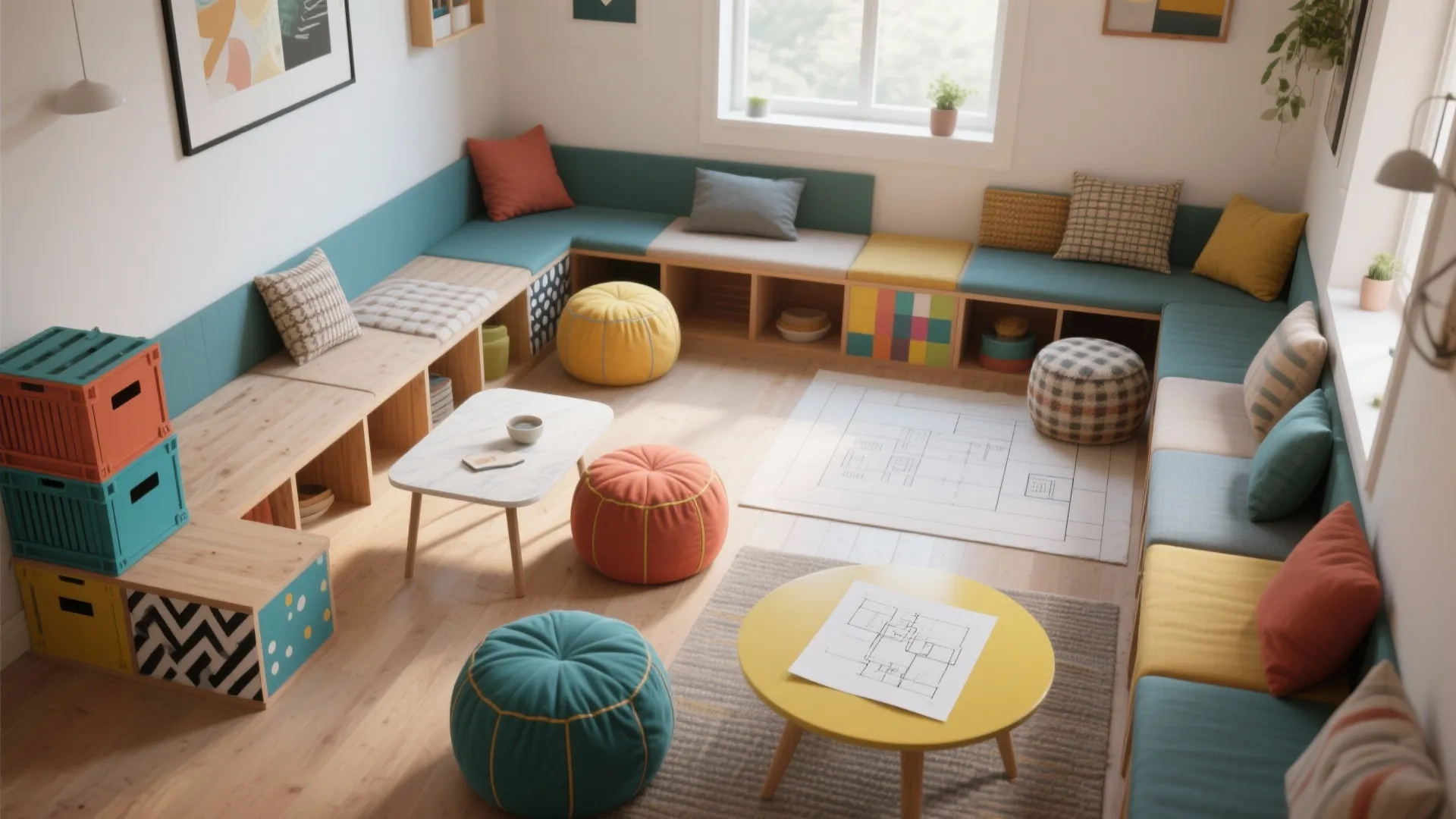 Convertible Seating & Zones