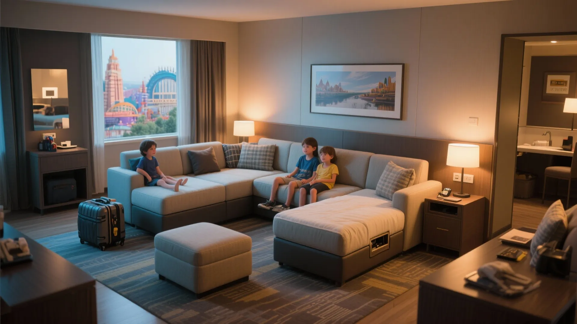 5. Multi-use living area with convertible seating