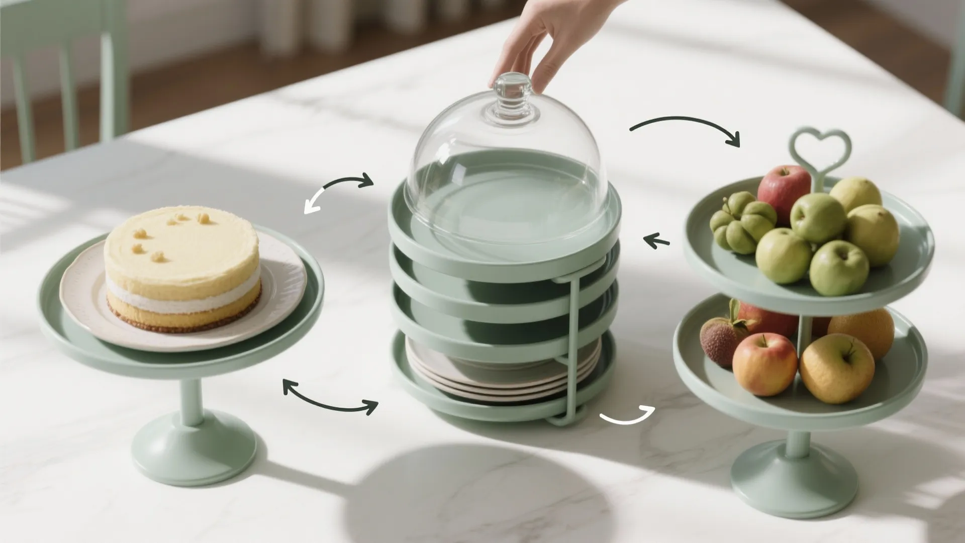 4. Convertible Serveware: Centerpiece That Becomes Serving