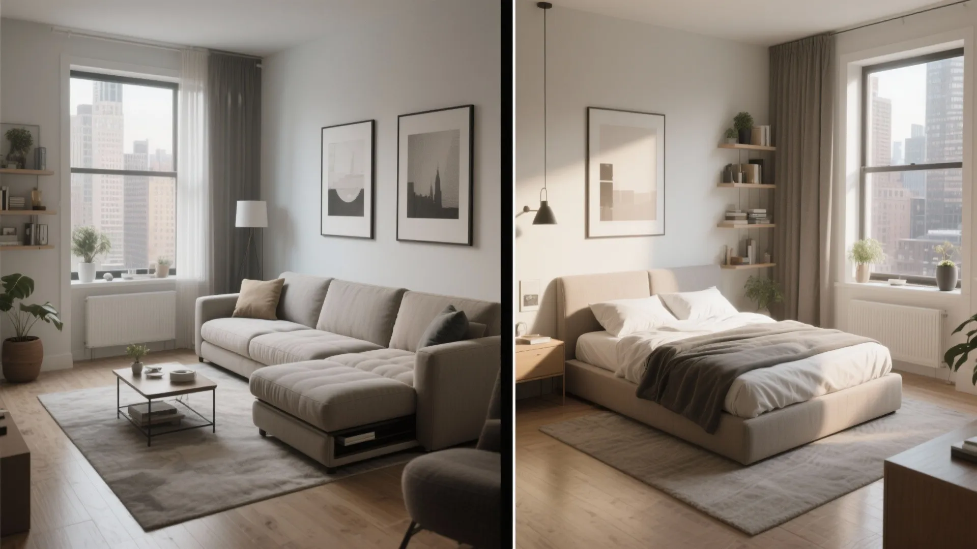 4. Convertible Sleeper Sectional