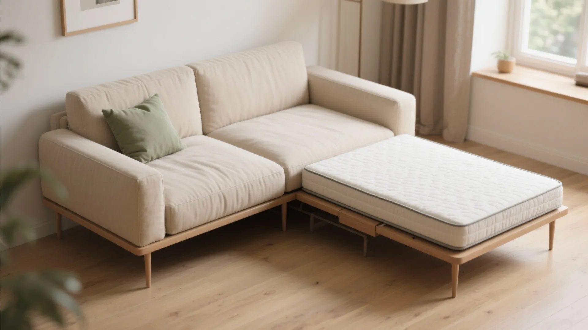 1. Convertible seating: sofa beds and modular loveseats