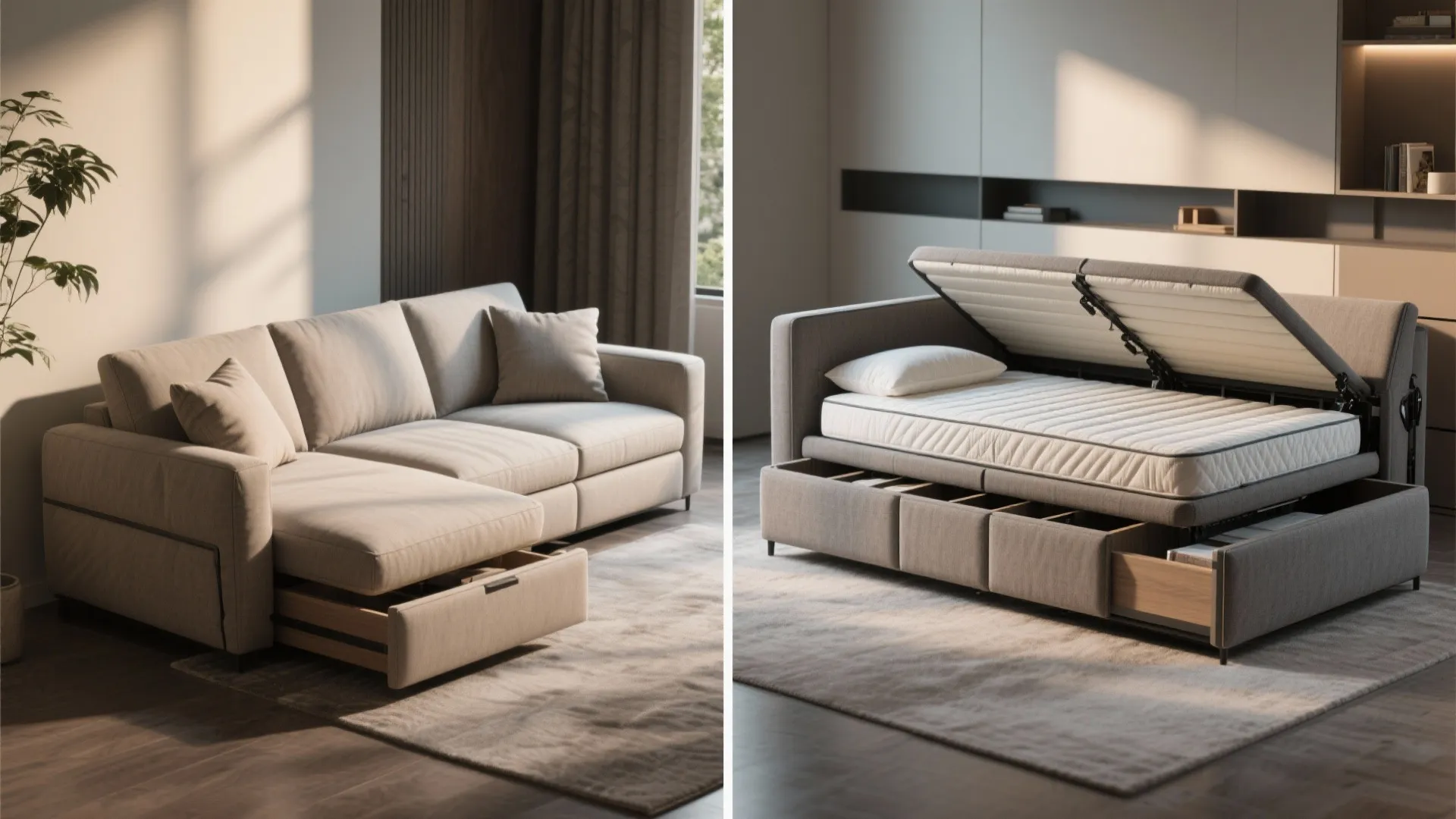 4. Convertible sleeper or sofa-bed with style