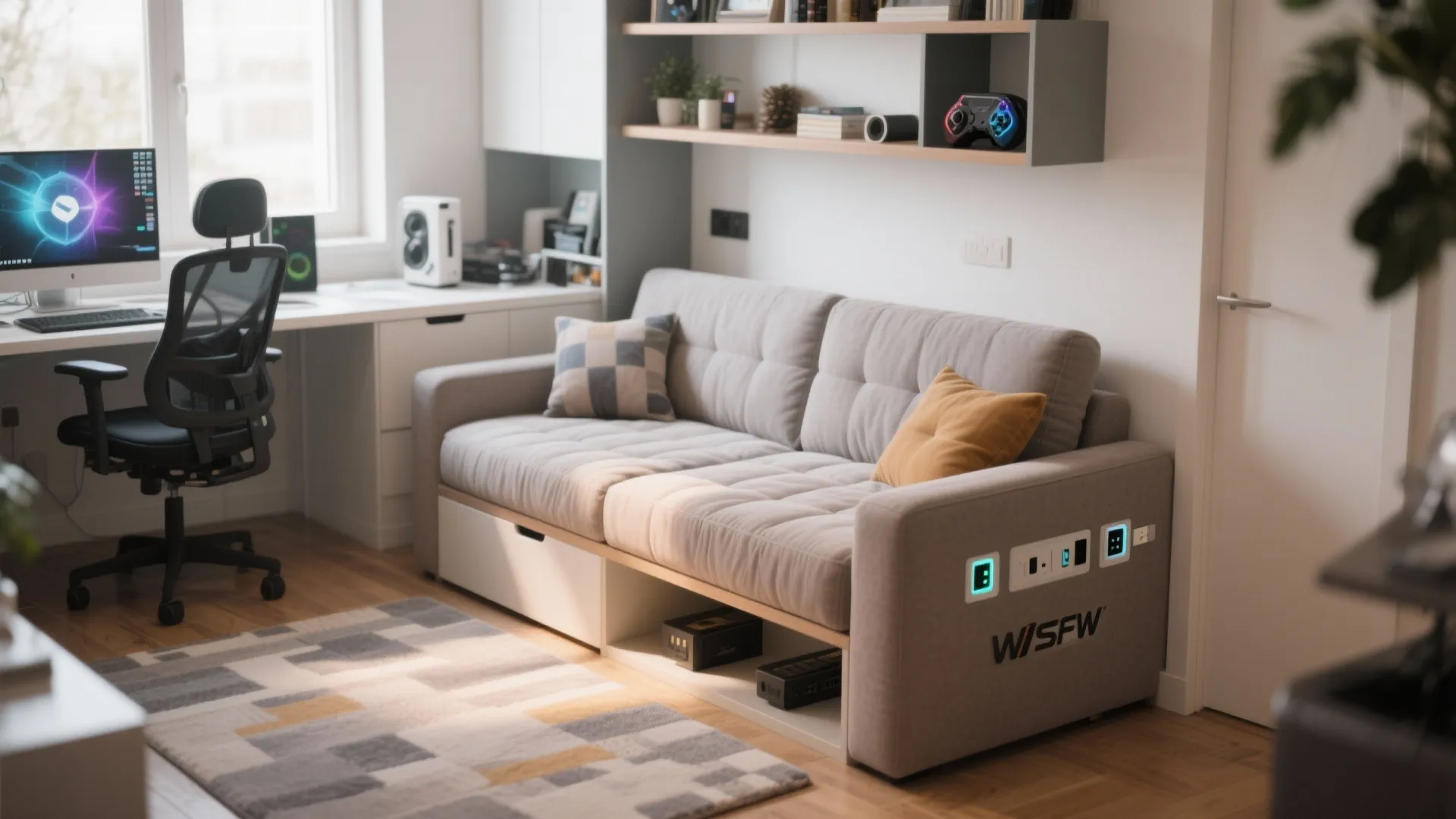 6. Convertible Sofa Bed