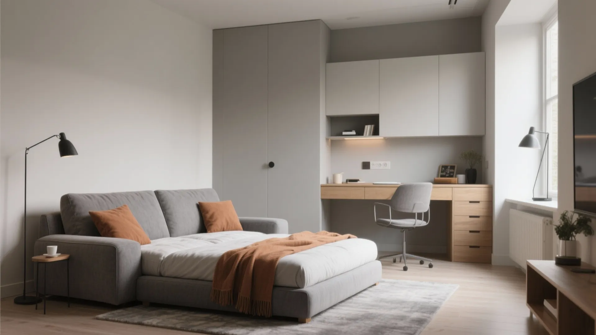 2. Convertible Sofa Bed