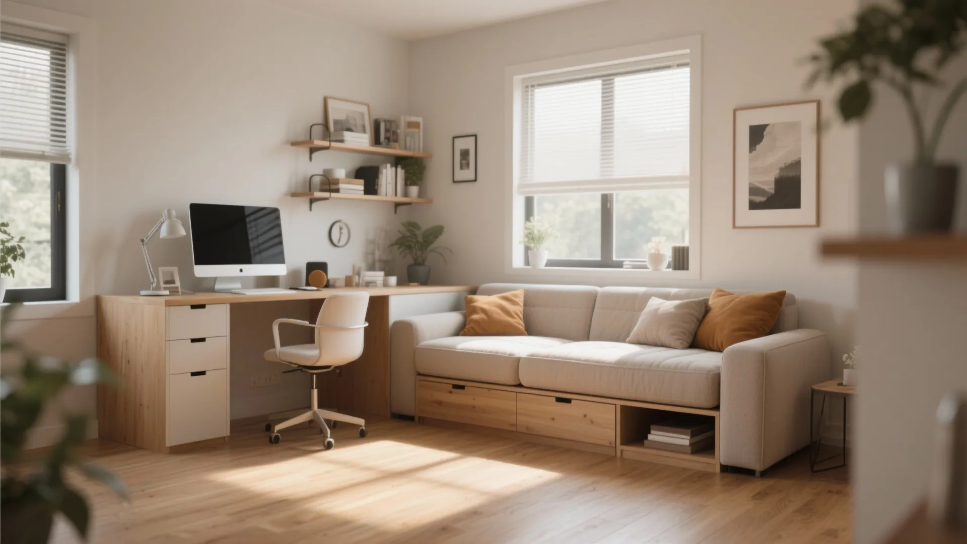 3. Convertible Sofa Bed