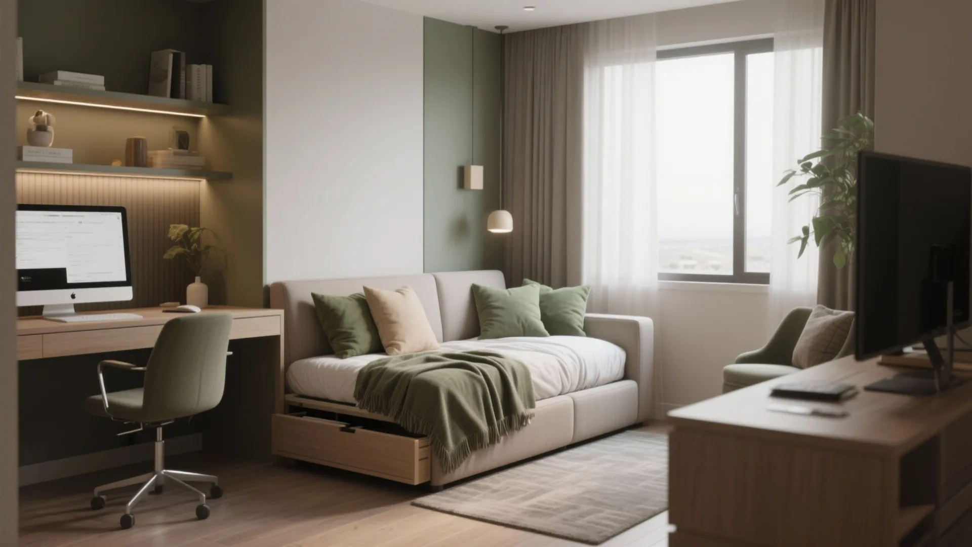 Convertible Sofa with Storage