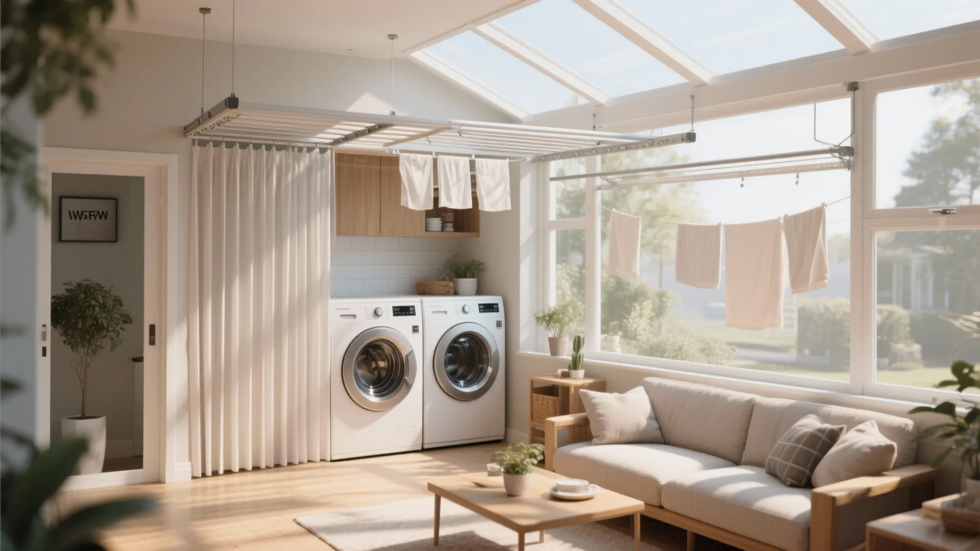 5. Convertible Sunroom Laundry
