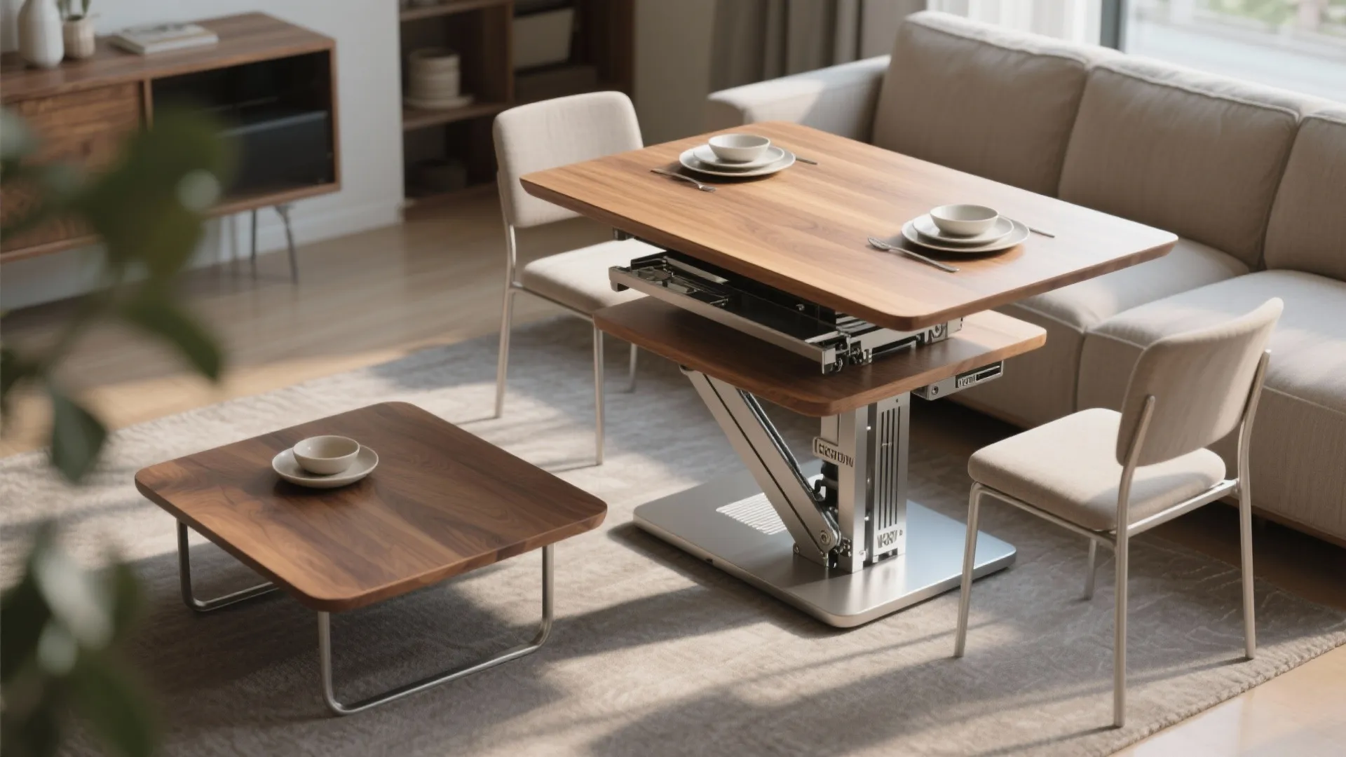 4. Use Multi-use Surfaces (Coffee-to-Dining)