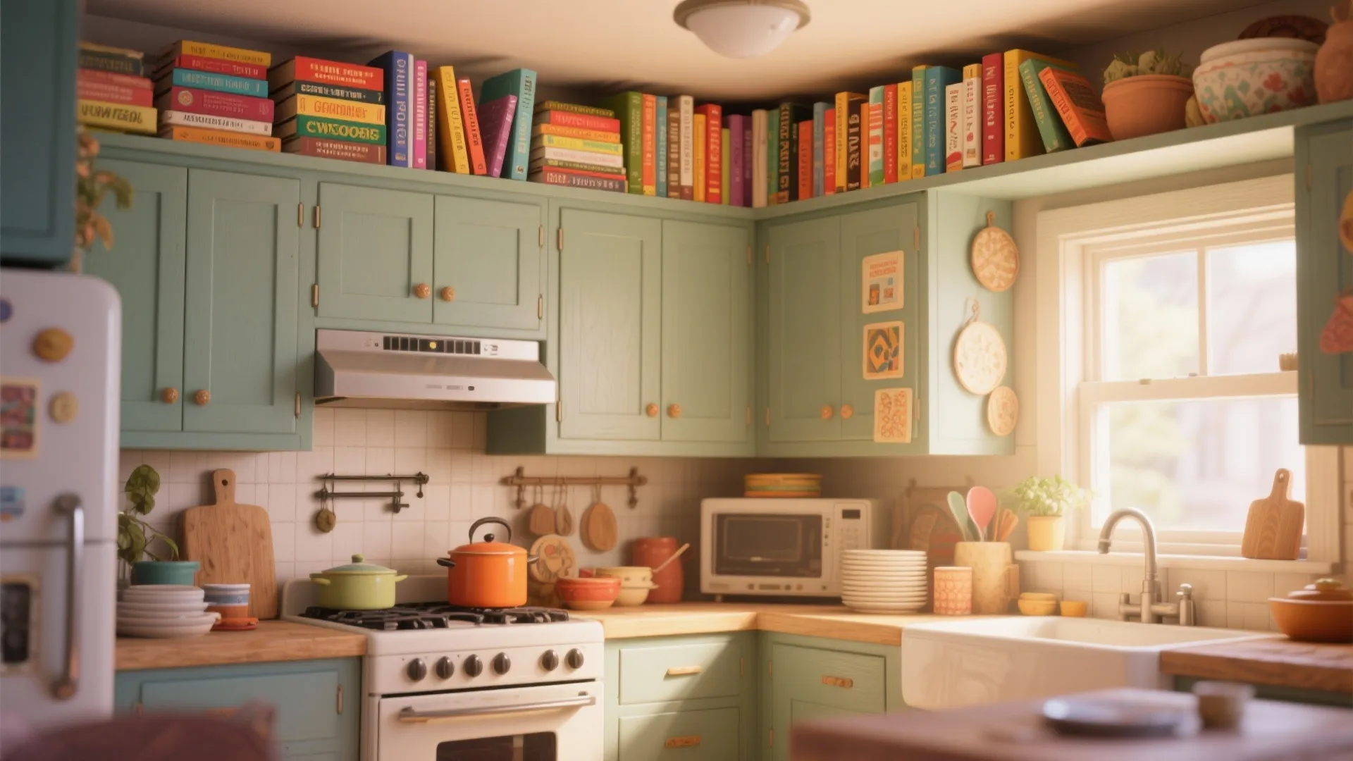 7. Fill With Cookbooks