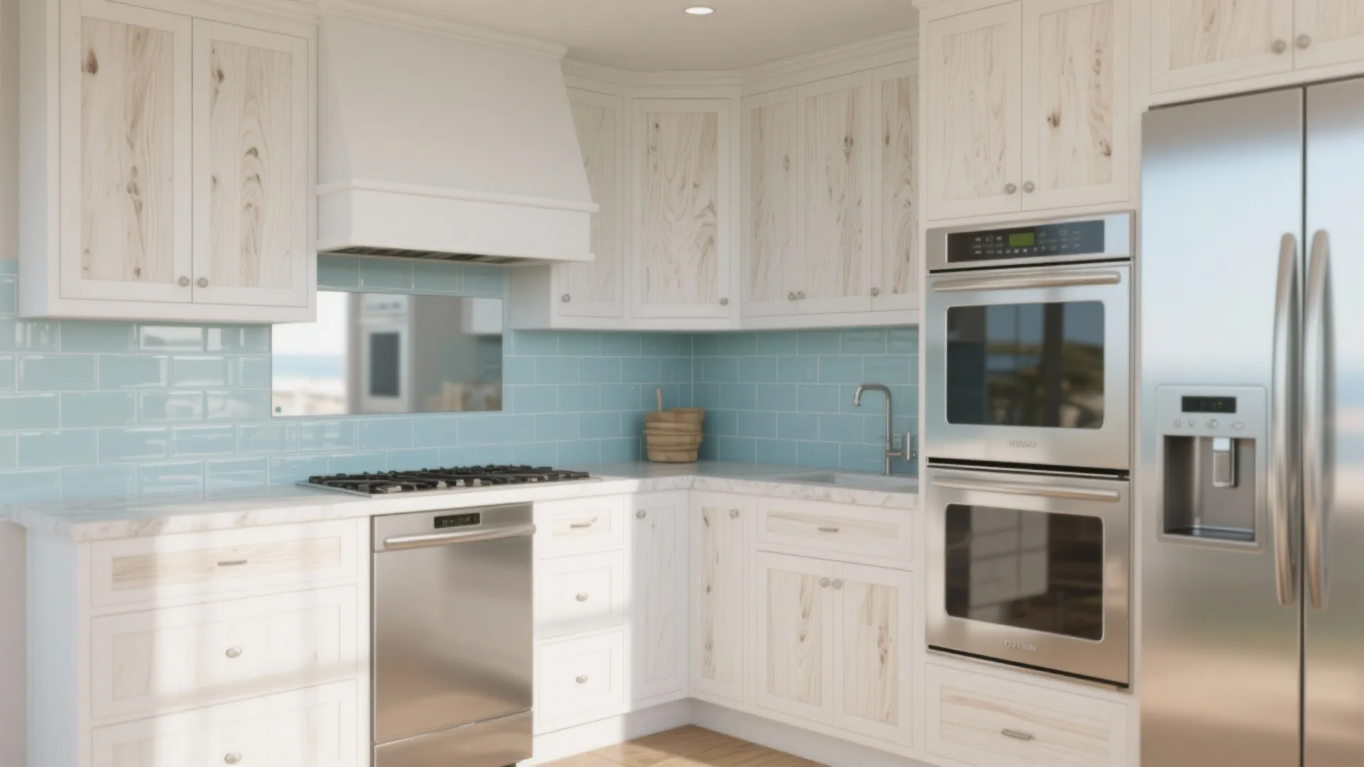 5. Balance with cool accents and reflective surfaces