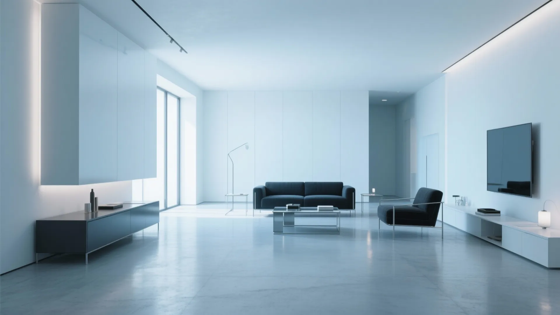 2. Cool crisp whites for modern minimalism