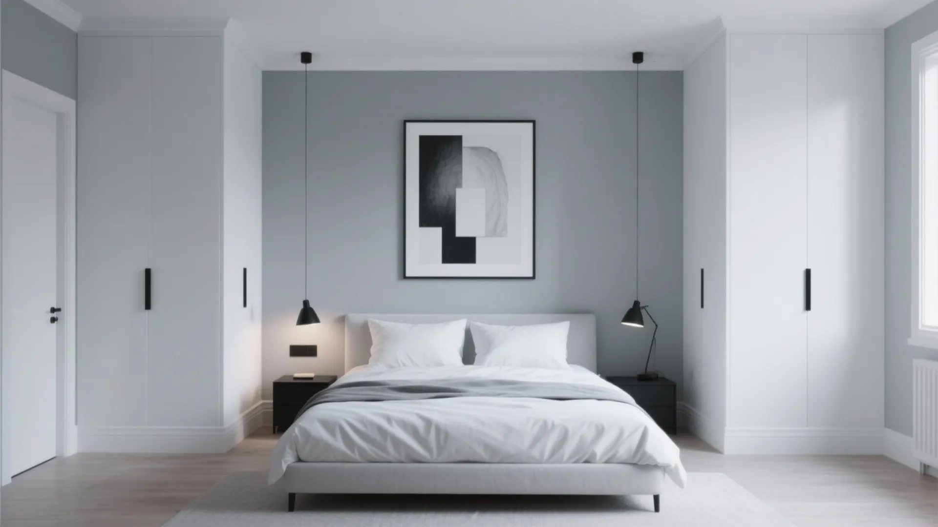 2. Cool dove grey for a modern minimal look