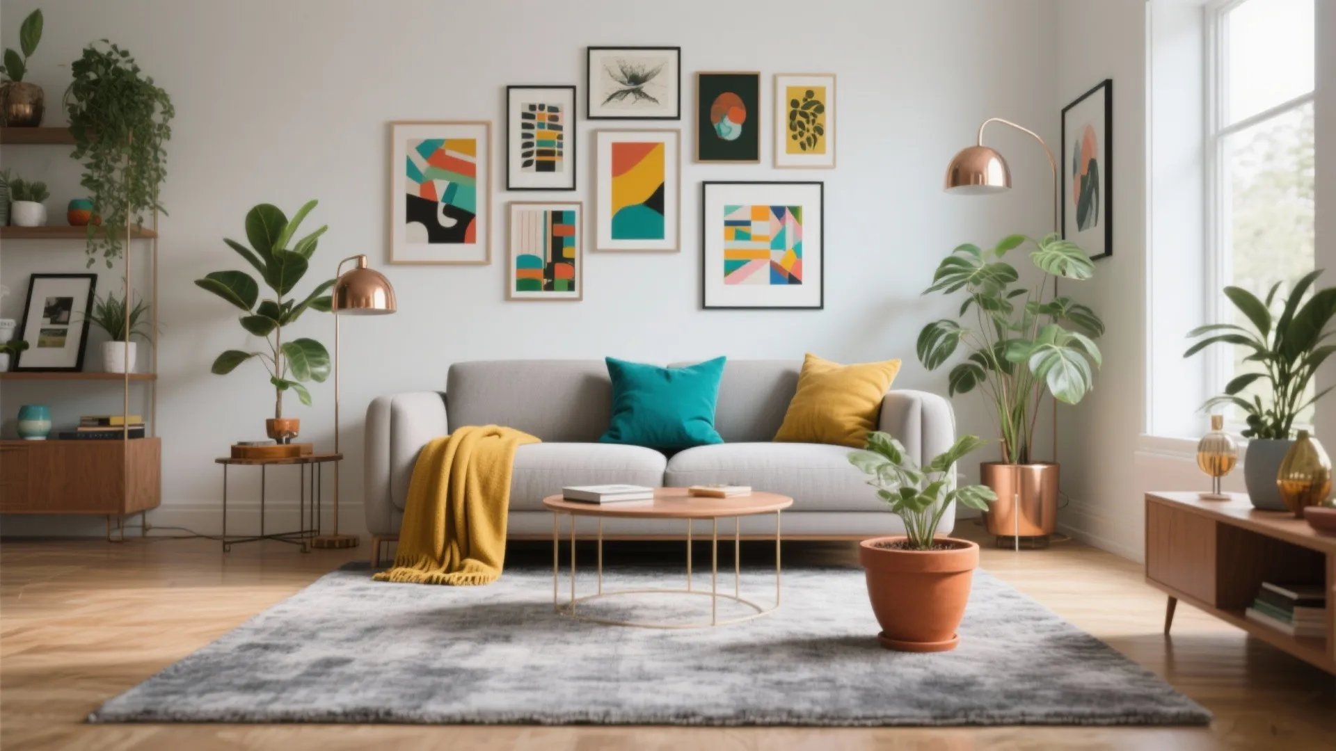 5. Cool Gray and Color Pops