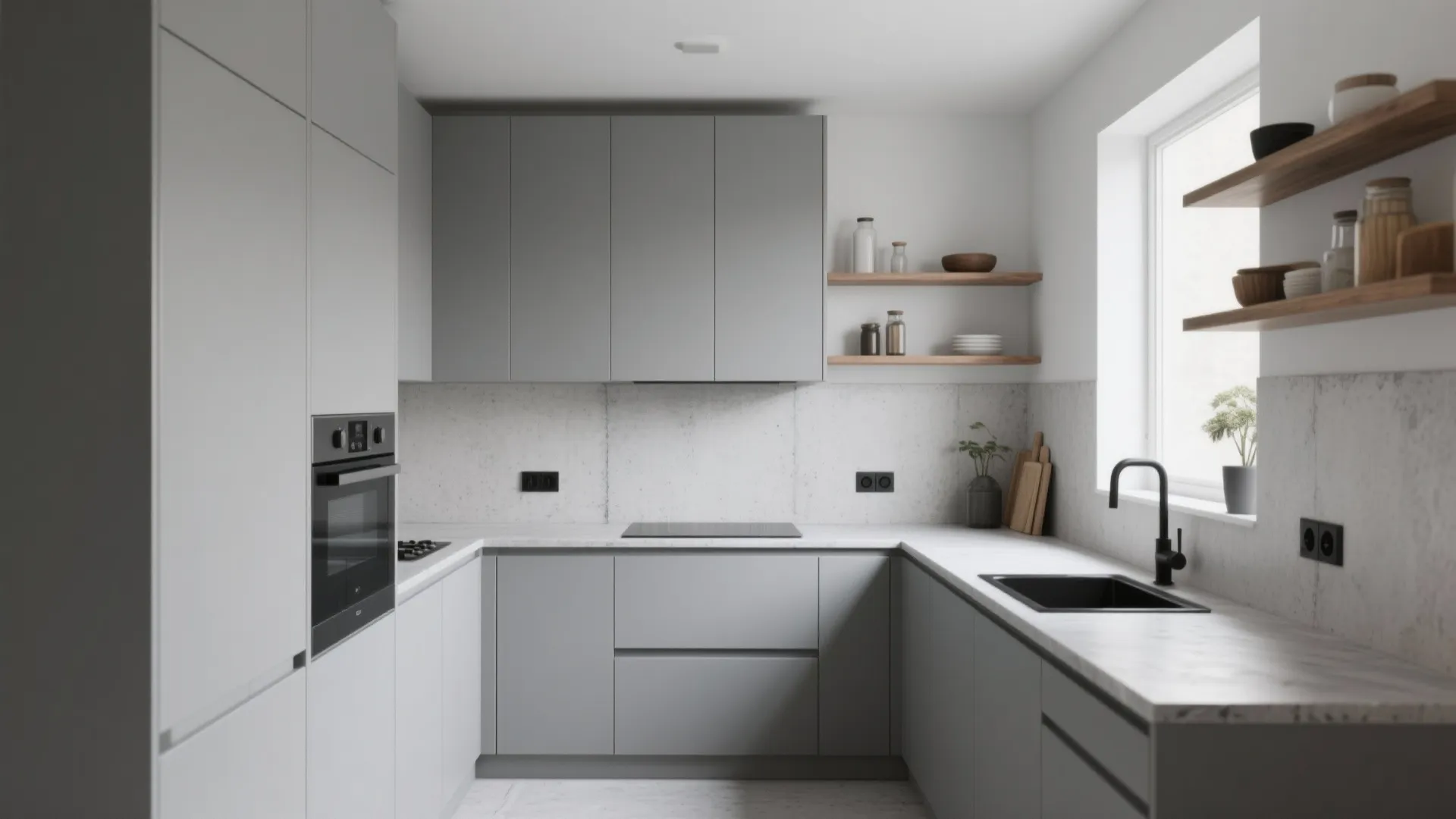 4. Cool Light Gray for Contemporary Minimalism