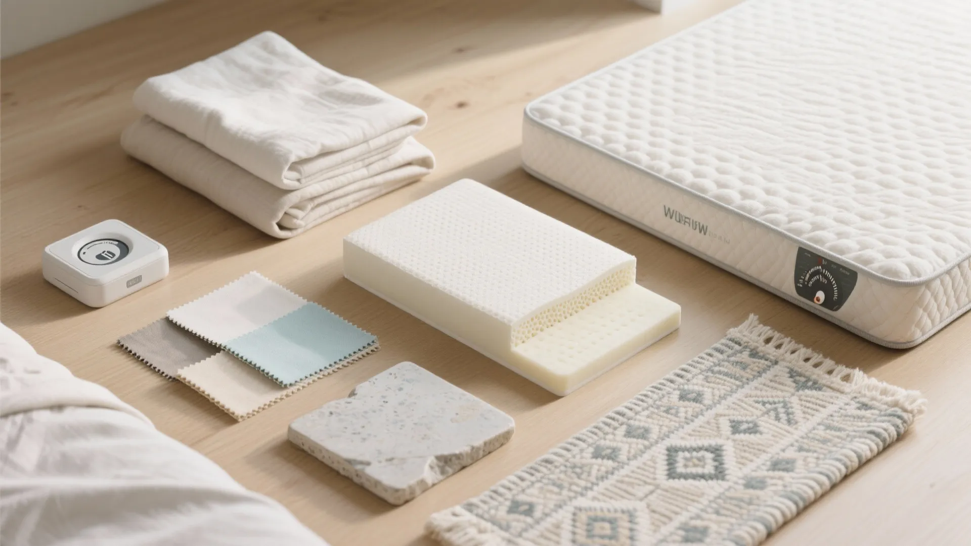 Material Choices: Low‑Mass Bedding, Breathable Rugs, and Cool Surfaces