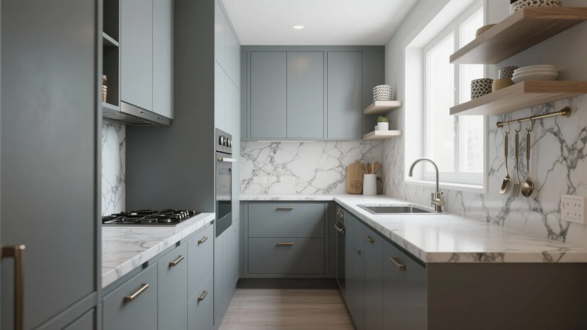 2. Cool Mid-Grey for a Contemporary Look