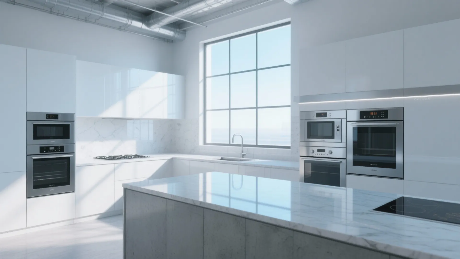 2. High-Reflective Cool White for a Crisp Modern Look