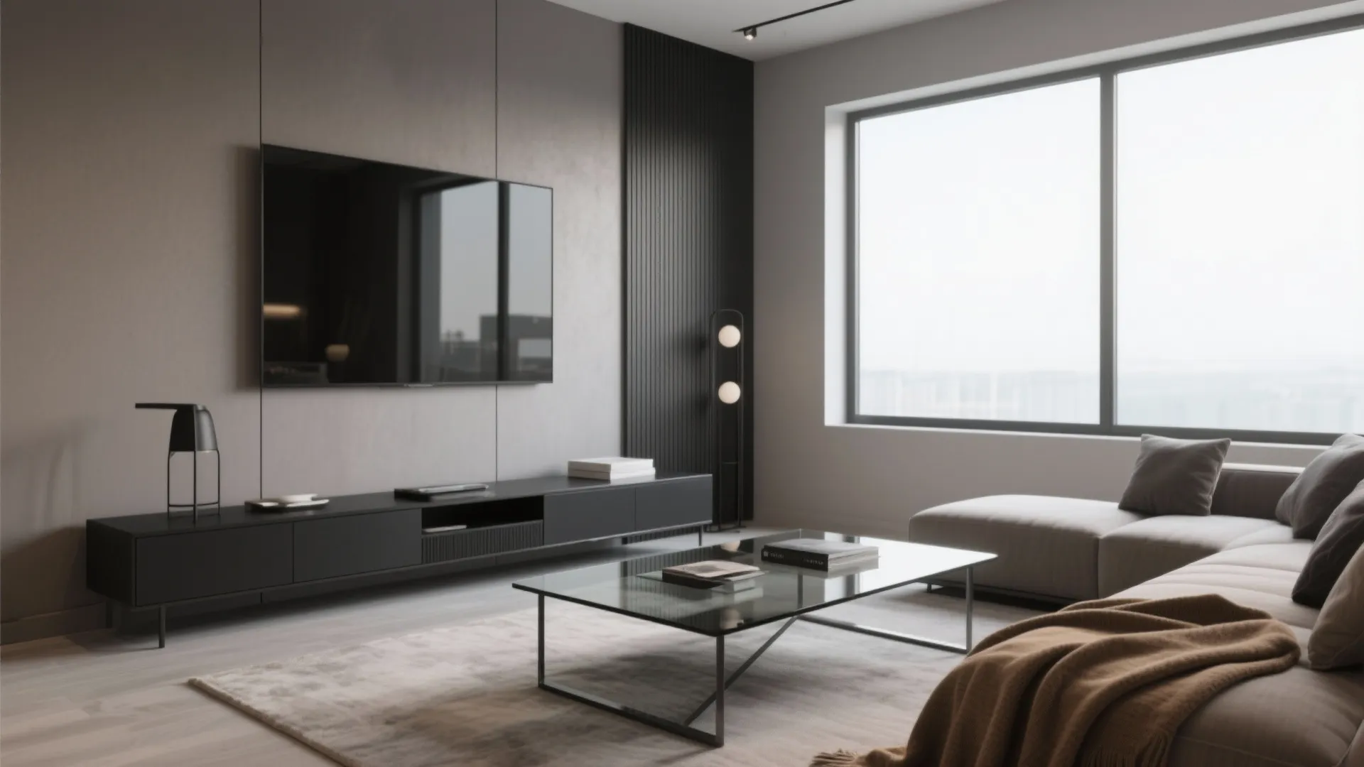 2. Cool Taupe and Minimalist Accents