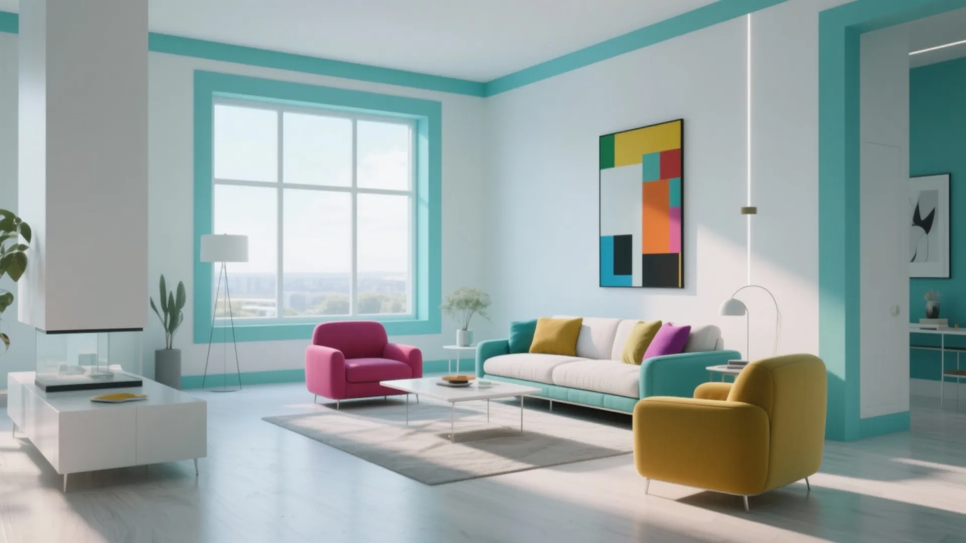 2. Cool whites for modern, airy interiors