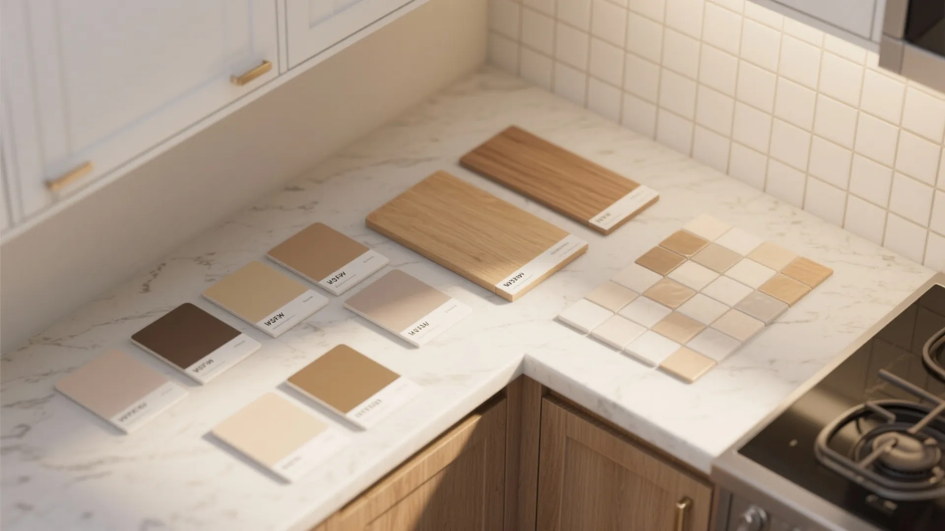 4. Coordinate paint with cabinets and backsplash