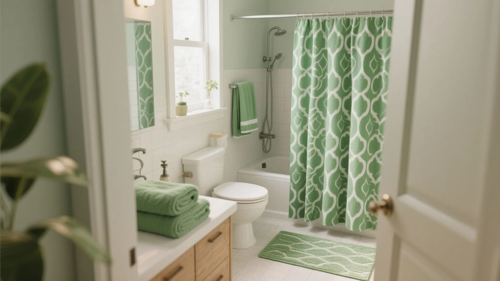 10. Coordinated with Rug & Shower Curtain