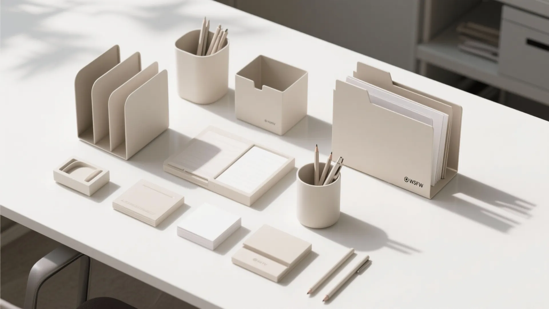 8. Coordinated Office Accessories