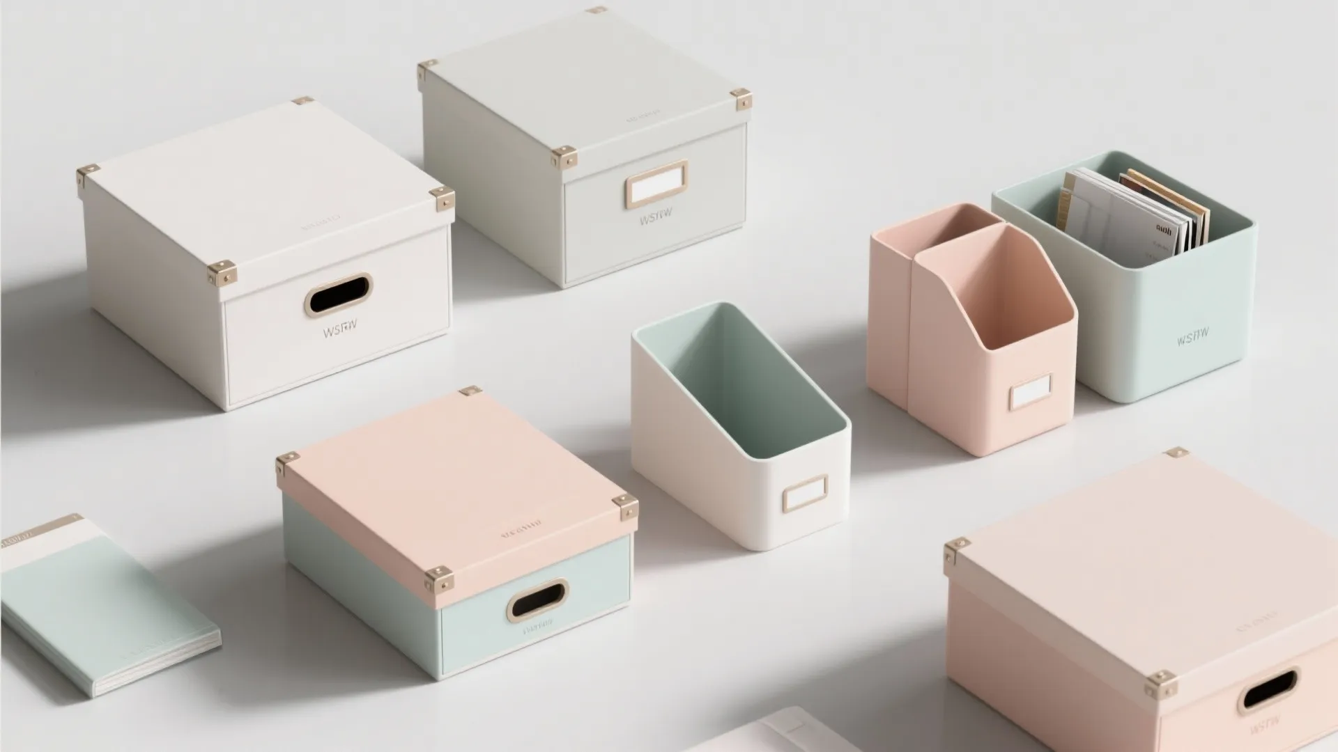 5. Use Coordinated Storage Boxes