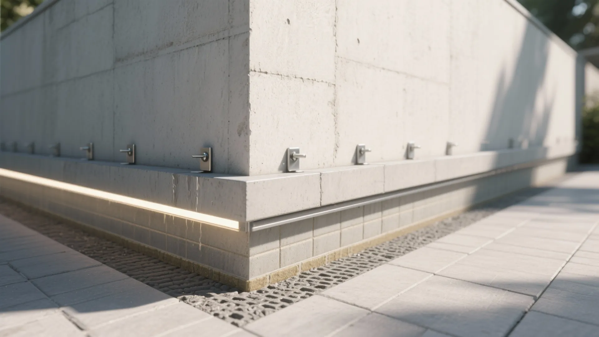 Idea 5: Details that last—coping, DPC, and smart lighting