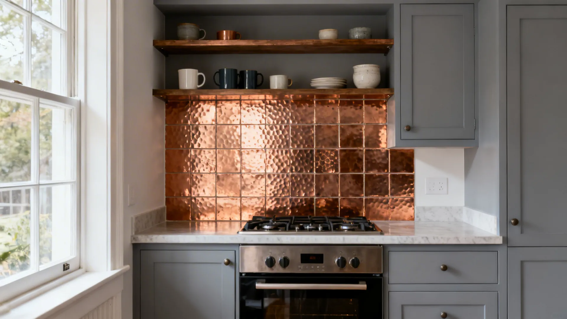 Copper Sheet or Tile Accent Panel