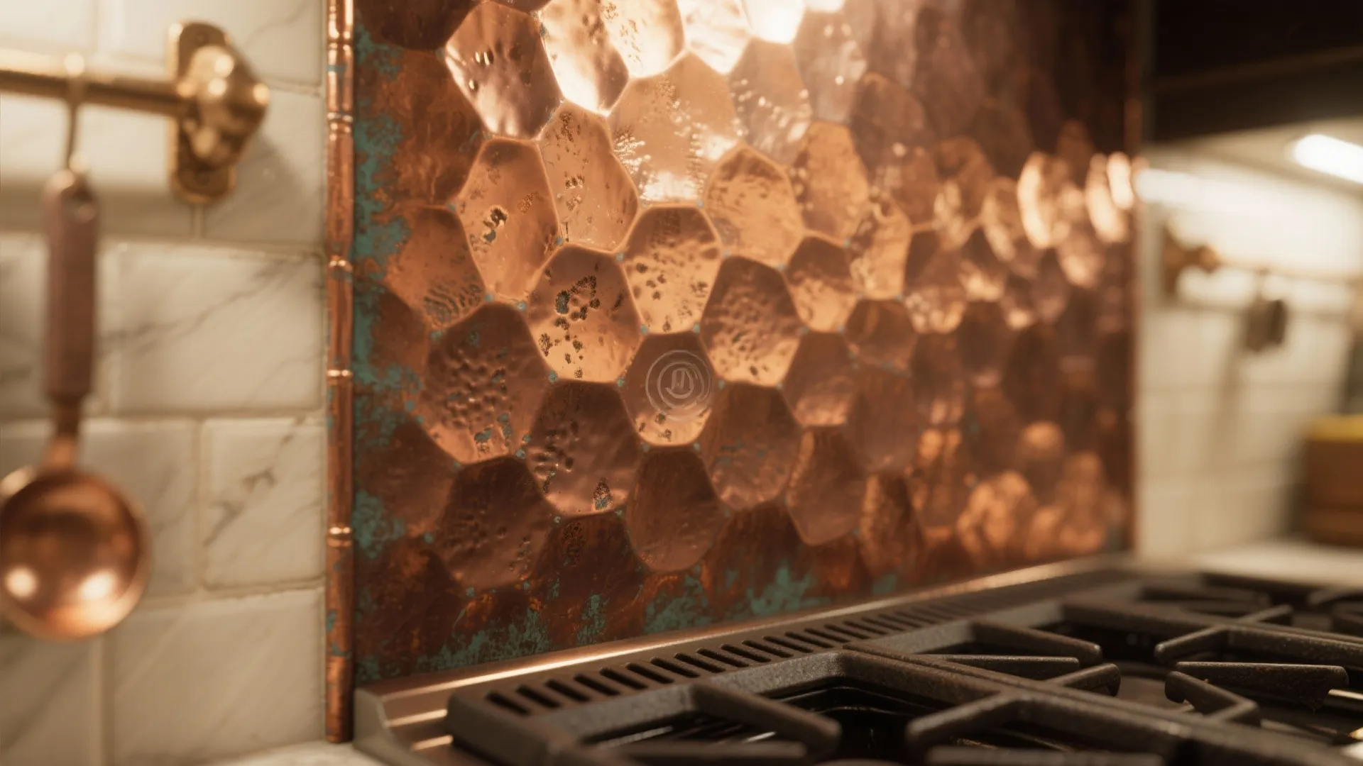 3. Patinated Metal Panels